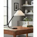 Frey 22.75 inch 40 watt Satin Black Desk Lamp Portable Light, Barry Goralnick Collection