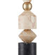 Seguso 28 inch 150.00 watt Natural/Black/Brass Table Lamp Portable Light