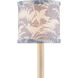 Aviary Dusty Blue/Ivory Drum Chandelier Shade