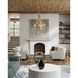 Ibiza 4 Light 28 inch Natural/Dark Contemporary Gold Leaf Chandelier Ceiling Light