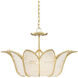 Bebe 3 Light 26.75 inch Contemporary Gold Leaf Chandelier Ceiling Light, Bunny Williams Collection