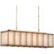 Daze 6 Light 39.5 inch White/Antique Brass Chandelier Ceiling Light