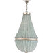Platea 3 Light 16.5 inch Silver Granello Chandelier Ceiling Light