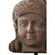Mathura Head on Stand Brick Red and Black Decorative Object