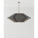 Bailey 6 Light 48 inch French Black/Contemporary Gold Leaf Chandelier Ceiling Light