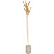 Paradiso 36.5 inch 25 watt Contemporary Silver Leaf and Gold Leaf Table Lamp Portable Light