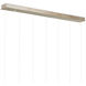 Rame 7 Light 58 inch Copper and Silver Multi-Drop Pendant Ceiling Light