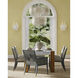 Santos Vintage Navy/Performance Barrett Dusk/Satin Brass Side Chair