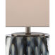 Milner 27.5 inch 150 watt Indigo/Cloud Table Lamp Portable Light