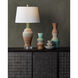 Happy 80's 30.25 inch 150.00 watt Brown/Light Blue/Clear Table Lamp Portable Light