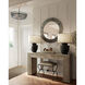 Augustus 6 Light 25.75 inch Satin Black and Clear Chandelier Ceiling Light, Small, Bunny Williams Collection