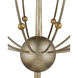 Paradox 28 Light 42 inch Silver Granello and Gold Leaf Chandelier Ceiling Light