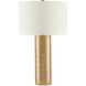 Glimmer 31 inch 150 watt Gold Table Lamp Portable Light