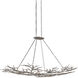 Rainforest 14 Light 74 inch Silver Leaf Chandelier Ceiling Light