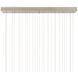 Polpo 30 Light 54 inch Silver Linear Pendant Ceiling Light