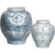 Ming-Style Countryside 13.25 X 13 inch Preserve Pot