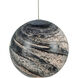 Palatino 15 Light 48 inch Blue Marbeled and Silver Multi-Drop Pendant Ceiling Light