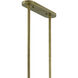 Combermere Linear Chandelier Ceiling Light, Rectangular