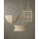 Telos 3 Light 25.75 inch Bleached Natural and Vanilla Pendant Ceiling Light