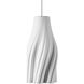 Posh 7 Light 57 inch White/Silver Multi-Drop Pendant Ceiling Light