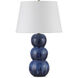 Salacia 28.5 inch 150 watt Blue Table Lamp Portable Light