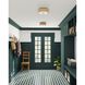 Brownell 1 Light 14 inch Blacksmith/Natural Flush Mount Ceiling Light