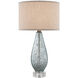 Optimist 29.5 inch 150 watt Pale Blue Speckle Table Lamp Portable Light