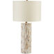 Aquila 29.5 inch 150 watt Natural Bone/Antique Brass Table Lamp Portable Light