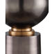 Tamerlane 27.5 inch 150 watt Black Nickel/Vintage Brass Table Lamp Portable Light