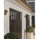 Maritime 1 Light 8.5 inch Antique Brass/Clear Outdoor Wall Sconce