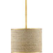 Tenby 4 Light 42 inch Contemporary Gold Leaf/Abaca Rope Chandelier Ceiling Light