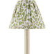 Maiden Fern Green/Ivory Tapered Chandelier Shade