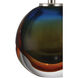 Voyage 12 inch 2.80 watt Green Blue/Amber/Clear Cordless Table Lamp Portable Light
