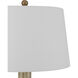 Bombon 31 inch 150.00 watt Pale Brown/Off-White/Antique Brass Table Lamp Portable Light