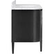 Briallen 48 X 34.25 inch Caviar Black/Natural/White/Light Antique Brass Vanity with Undermount Sink
