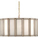 Daze 3 Light 24 inch Antique Brass/White Pendant Ceiling Light, Large