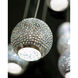 Giro 30 Light 54 inch Painted Silver/Nickel/Blue Multi-Drop Pendant Ceiling Light