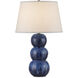Salacia 28.5 inch 150 watt Blue Table Lamp Portable Light