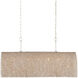 Aztec 7 Light 48 inch Whitewash and White Chandelier Ceiling Light