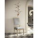 Ines Ivory and Antique Gold and Mixology Moonstone Chair