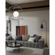 Lotz 65 inch 60 watt Black Iron/Silver Leaf/Polished Concrete Floor Lamp Portable Light