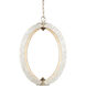 Arietta LED 20 inch Pearl/Silver Chandelier Ceiling Light