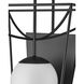Rochefort 1 Light 31 inch Black/White Indoor/Outdoor Wall Sconce, Large
