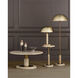 Miles 14 inch Natural and Polished Brass Accent Table