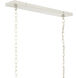 Aztec 7 Light 48 inch Whitewash and White Chandelier Ceiling Light