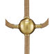 Sirocco 22.25 inch 40 watt Natural and Antique Brass Desk Lamp Portable Light
