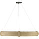 Portmeirion 12 Light 50 inch Satin Black/Abaca Rope Chandelier Ceiling Light, Large