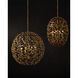 Secret Garden 4 Light 30 inch Clear/Contemporary Gold Leaf/Contemporary Gold Orb Chandelier Ceiling Light