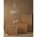 Wychwood 6 Light 32 inch Sugar White/Sandstone/White Chandelier Ceiling Light