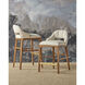 Inga 34 inch Morel Brown/Brushed Brass Counter Stool